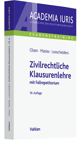 Abbildung von Olzen / Maties | Zivilrechtliche Klausurenlehre | 10. Auflage | 2024 | beck-shop.de