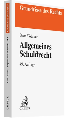 Abbildung von Brox / Walker | Allgemeines Schuldrecht | 49. Auflage | 2025 | beck-shop.de