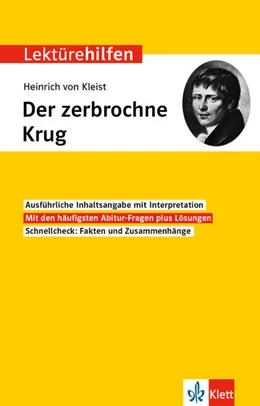 Abbildung von Klett Lektürehilfen Heinrich von Kleist, Der zerbrochne Krug | 1. Auflage | 2024 | beck-shop.de