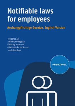 Abbildung von Notifiable laws for employees - Aushangpflichtige Gesetze, English Version | 10. Auflage | 2024 | beck-shop.de