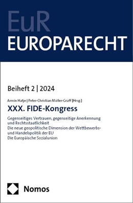 Abbildung von Hatje / Müller-Graff | XXX. FIDE-Kongress | 1. Auflage | 2024 | beck-shop.de