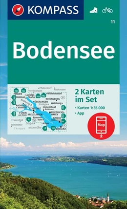 Abbildung von KOMPASS Wanderkarten-Set 11 Bodensee (2 Karten) 1:35.000 | 3. Auflage | 2024 | beck-shop.de