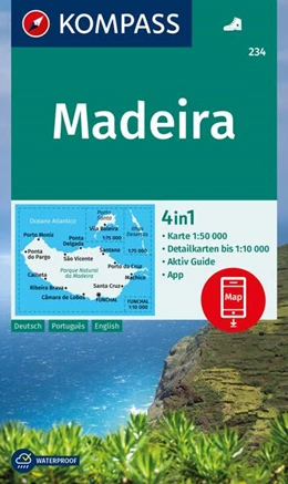 Abbildung von KOMPASS Wanderkarte 234 Madeira 1:50.000 | 3. Auflage | 2024 | beck-shop.de