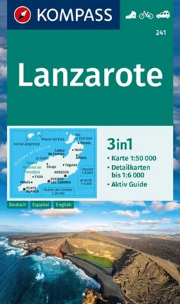 Abbildung von KOMPASS Wanderkarte 241 Lanzarote 1:50.000 | 2. Auflage | 2024 | beck-shop.de