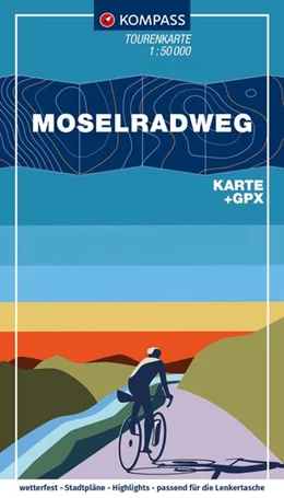 Abbildung von KOMPASS Fahrrad-Tourenkarte Moselradweg 1:50.000 | 3. Auflage | 2024 | beck-shop.de