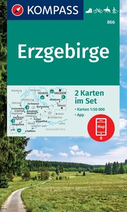 Abbildung von KOMPASS Wanderkarten-Set 866 Erzgebirge (2 Karten) 1:50.000 | 2. Auflage | 2024 | beck-shop.de