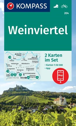 Abbildung von KOMPASS Wanderkarten-Set 204 Weinviertel (2 Karten) 1:50.000 | 2. Auflage | 2024 | beck-shop.de