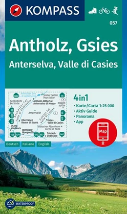 Abbildung von KOMPASS Wanderkarte 057 Antholz, Gsies, Anterselva, Valle di Casies 1:25.000 | 2. Auflage | 2024 | beck-shop.de