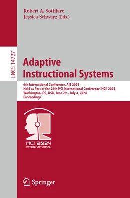 Abbildung von Sottilare / Schwarz | Adaptive Instructional Systems | 1. Auflage | 2024 | 14727 | beck-shop.de