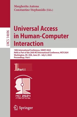 Abbildung von Antona / Stephanidis | Universal Access in Human-Computer Interaction | 1. Auflage | 2024 | 14696 | beck-shop.de