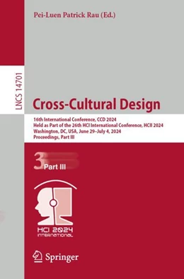 Abbildung von Rau | Cross-Cultural Design | 1. Auflage | 2024 | 14701 | beck-shop.de