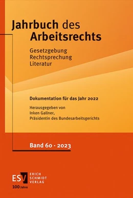 Abbildung von Gallner | Jahrbuch des Arbeitsrechts | 1. Auflage | 2024 | beck-shop.de