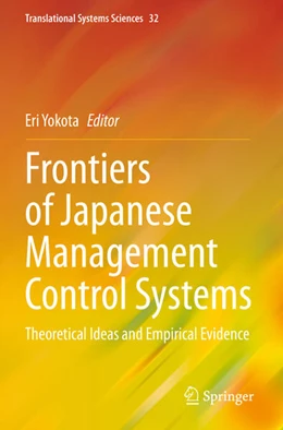 Abbildung von Yokota | Frontiers of Japanese Management Control Systems | 1. Auflage | 2024 | beck-shop.de