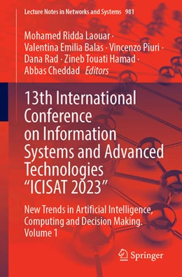 Abbildung von Laouar / Balas | 13th International Conference on Information Systems and Advanced Technologies “ICISAT 2023” | 1. Auflage | 2024 | 981 | beck-shop.de