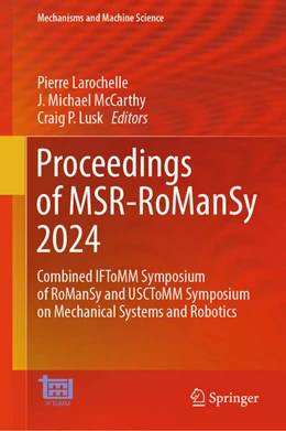 Abbildung von Larochelle / McCarthy | Proceedings of MSR-RoManSy 2024 | 1. Auflage | 2024 | 159 | beck-shop.de