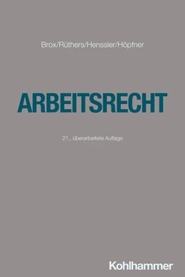 Abbildung von Brox / Rüthers | Arbeitsrecht | 21. Auflage | 2024 | beck-shop.de