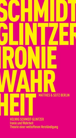 Abbildung von Schmidt-Glintzer | Ironie und Wahrheit | 1. Auflage | 2024 | beck-shop.de
