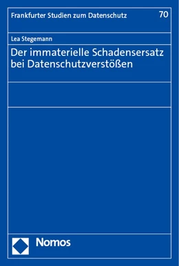 Abbildung von Stegemann | Der immaterielle Schadensersatz bei Datenschutzverstößen | 1. Auflage | 2023 | beck-shop.de