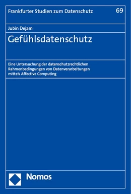 Abbildung von Dejam | Gefühlsdatenschutz | 1. Auflage | 2023 | beck-shop.de