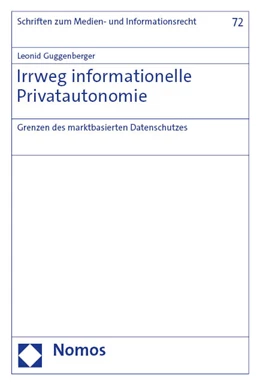 Abbildung von Guggenberger | Irrweg informationelle Privatautonomie | 1. Auflage | 2023 | beck-shop.de
