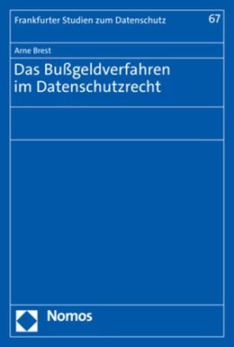 Abbildung von Brest | Das Bußgeldverfahren im Datenschutzrecht | 1. Auflage | 2023 | beck-shop.de