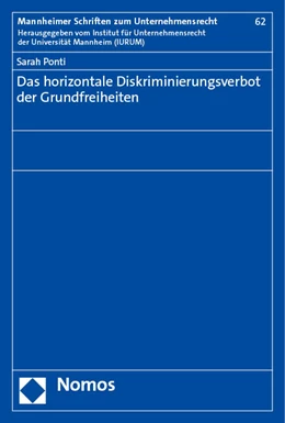 Abbildung von Ponti | Das horizontale Diskriminierungsverbot der Grundfreiheiten | 1. Auflage | 2023 | beck-shop.de
