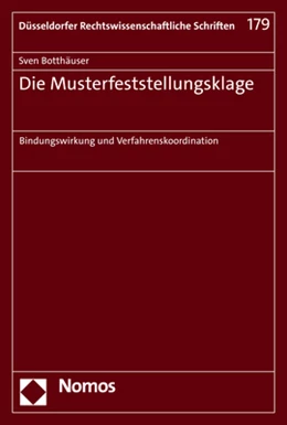 Abbildung von Botthäuser | Die Musterfeststellungsklage | 1. Auflage | 2023 | beck-shop.de