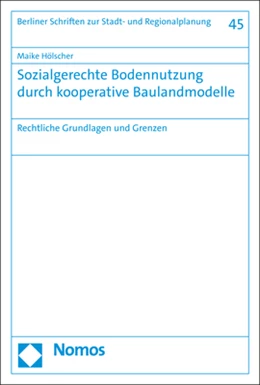 Abbildung von Hölscher | Sozialgerechte Bodennutzung durch kooperative Baulandmodelle | 1. Auflage | 2023 | beck-shop.de