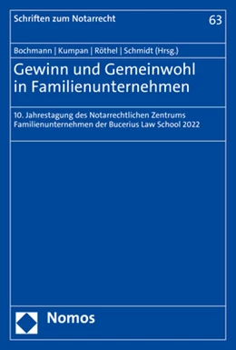 Abbildung von Bochmann / Kumpan | Gewinn und Gemeinwohl in Familienunternehmen | 1. Auflage | 2023 | beck-shop.de