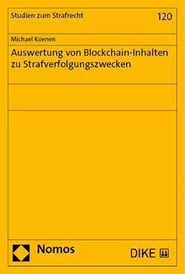 Abbildung von Koenen | Auswertung von Blockchain-Inhalten zu Strafverfolgungszwecken | 1. Auflage | 2023 | beck-shop.de