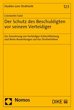 Abbildung von Salat | Der Schutz des Beschuldigten vor seinem Verteidiger | 1. Auflage | 2023 | beck-shop.de
