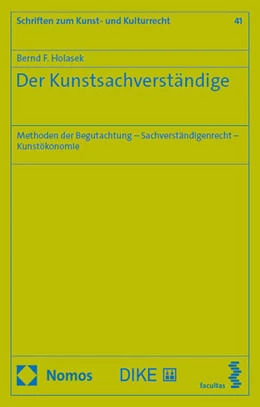 Abbildung von Holasek | Der Kunstsachverständige | 1. Auflage | 2024 | 41 | beck-shop.de