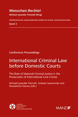 Abbildung von Fremuth / Sauermoser | International Criminal Law before Domestic Courts | 1. Auflage | 2024 | 3 | beck-shop.de
