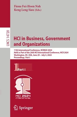 Abbildung von Nah / Siau | HCI in Business, Government and Organizations | 1. Auflage | 2024 | 14720 | beck-shop.de