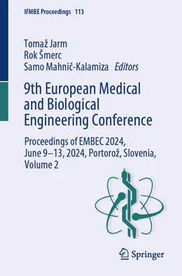 Abbildung von Jarm / Šmerc | 9th European Medical and Biological Engineering Conference | 1. Auflage | 2024 | 113 | beck-shop.de