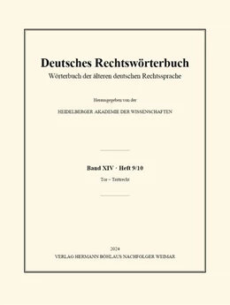 Abbildung von Heidelberger Akademie der Wissenschaften | Deutsches Rechtswörterbuch | 1. Auflage | 2024 | beck-shop.de