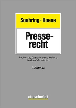 Abbildung von Soehring / Hoene | Presserecht | 7. Auflage | 2024 | beck-shop.de