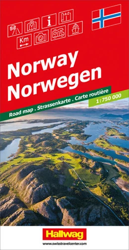 Abbildung von Hallwag Kümmerly+Frey AG | Hallwag Strassenkarte Norwegen 1:750.000 | 3. Auflage | 2024 | beck-shop.de