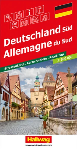 Abbildung von Hallwag Kümmerly+Frey AG | Hallwag Strassenkarte Deutschland Süd 1:500.000 | 1. Auflage | 2024 | beck-shop.de