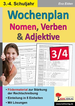 Abbildung von Eiden | Wochenplan Nomen, Verben & Adjektive | 1. Auflage | 2024 | beck-shop.de