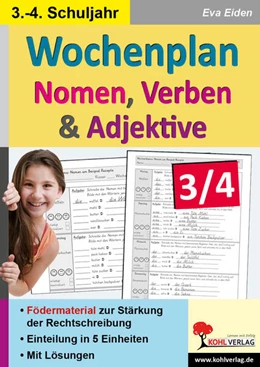 Abbildung von Eiden | Wochenplan Nomen, Verben und Adjektive | 1. Auflage | 2024 | beck-shop.de