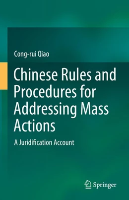 Abbildung von Qiao | Chinese Rules and Procedures for Addressing Mass Actions | 1. Auflage | 2024 | beck-shop.de