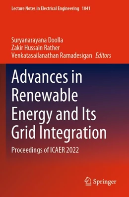 Abbildung von Doolla / Rather | Advances in Renewable Energy and Its Grid Integration | 1. Auflage | 2024 | 1041 | beck-shop.de