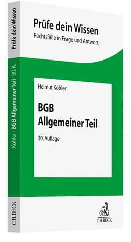 Abbildung von Köhler | BGB Allgemeiner Teil | 30. Auflage | 2024 | beck-shop.de