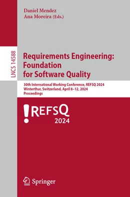 Abbildung von Mendez / Moreira | Requirements Engineering: Foundation for Software Quality | 1. Auflage | 2024 | beck-shop.de