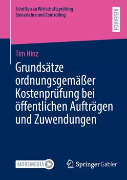 Abbildung von Hinz | Grundsätze ordnungsgemäßer Kostenprüfung bei öffentlichen Aufträgen und Zuwendungen | 1. Auflage | 2024 | beck-shop.de