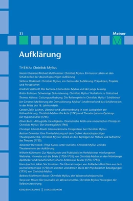 Abbildung von Ghanbari / Multhammer | Aufklärung, Band 31: Christlob Mylius. Ein kurzes Leben an den Schaltstellen der deutschen Aufklärung | 1. Auflage | 2020 | beck-shop.de