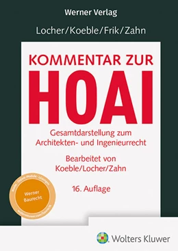 Abbildung von Frik / Koeble | Kommentar zur HOAI | 16. Auflage | 2024 | beck-shop.de