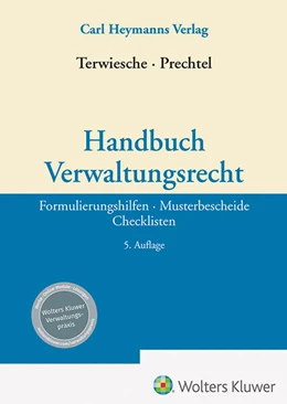 Abbildung von Prechtel / Terwiesche | Handbuch Verwaltungsrecht | 5. Auflage | 2024 | beck-shop.de