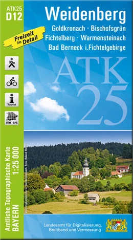 Abbildung von Landesamt für Digitalisierung | ATK25-D12 Weidenberg (Amtliche Topographische Karte 1:25000) | 1. Auflage | 2024 | beck-shop.de